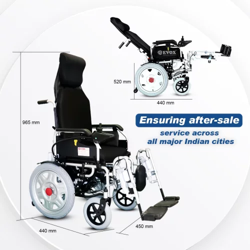 EVOX Remote Control Reclining Electric Wheelchair WC 104A